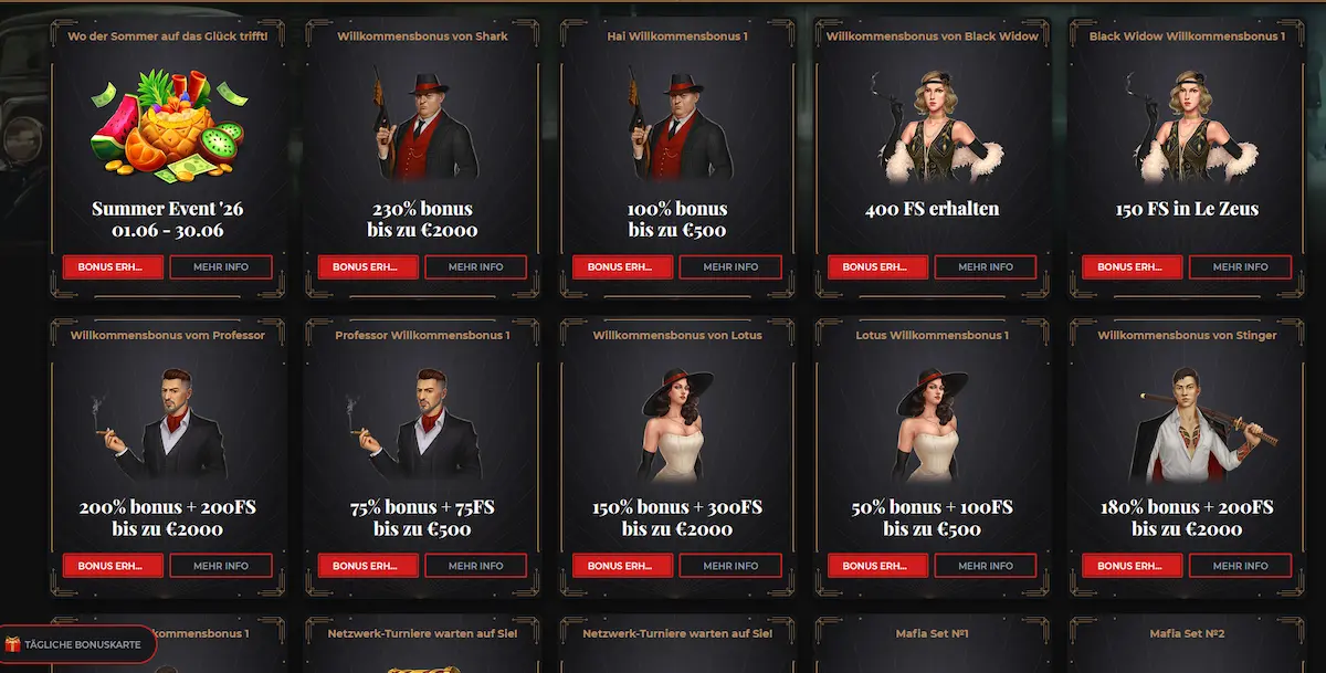 Windetta Casino Bonusangebote – 5 Willkommenspakete im Überblick
